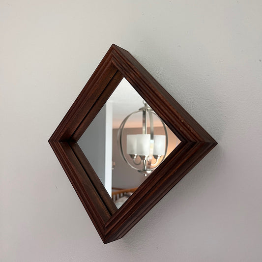 Vintage MCM Square Wall Mirror