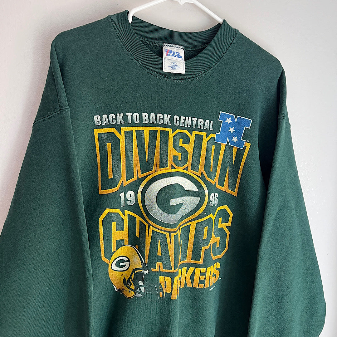 Vintage 1996 Packers Division Champs Crewneck Sweatshirt