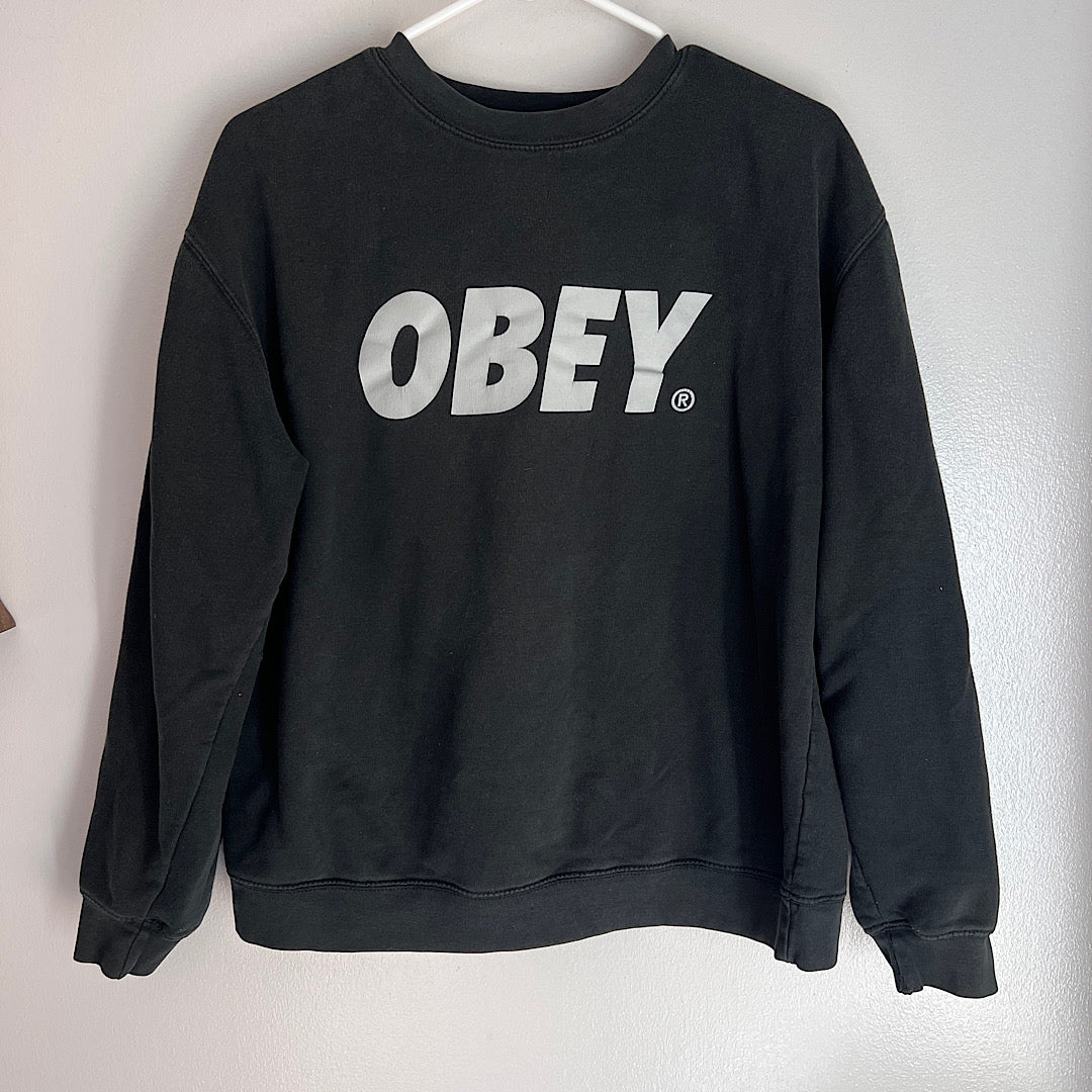 Obey Font Crewneck Sweatshirt
