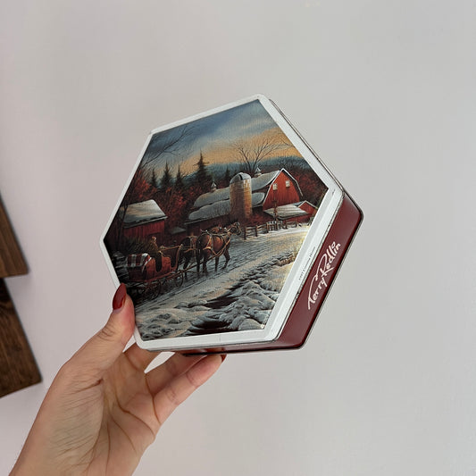 Vintage Terry Redlin 1997 Coming Home Hexagon Tin