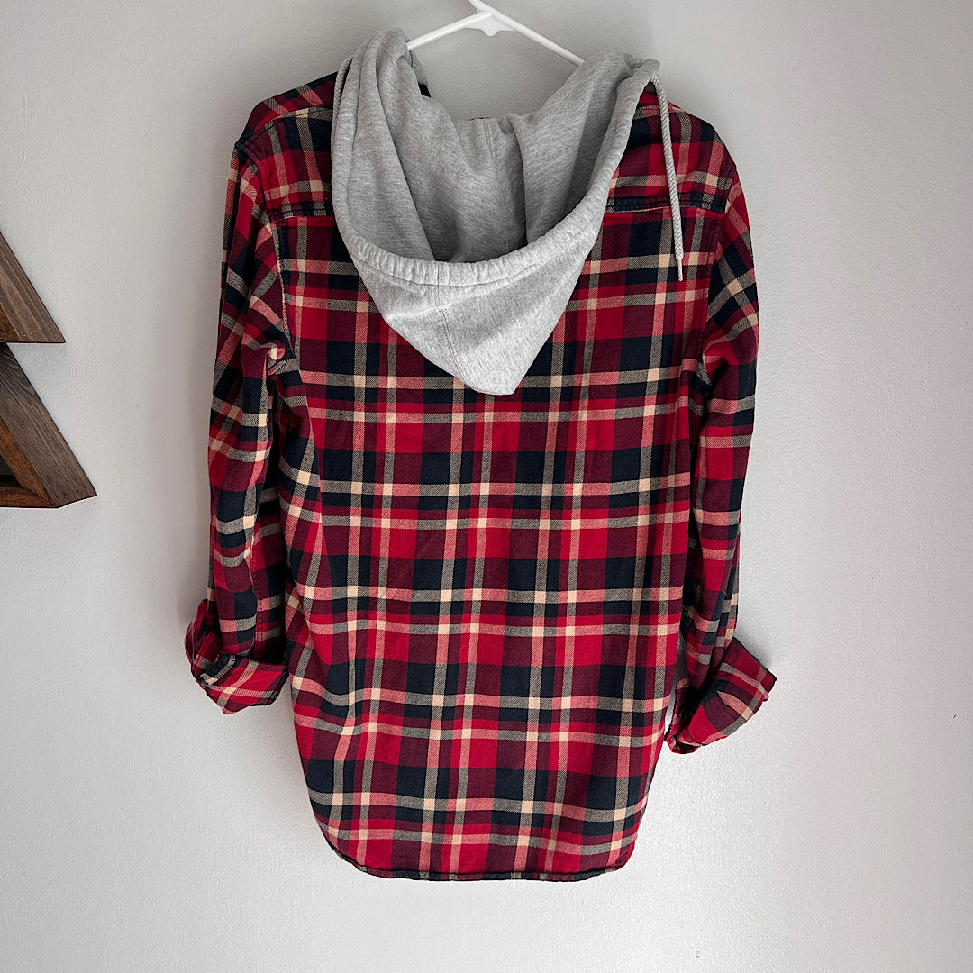 Vans Hooded Flannel Button Up