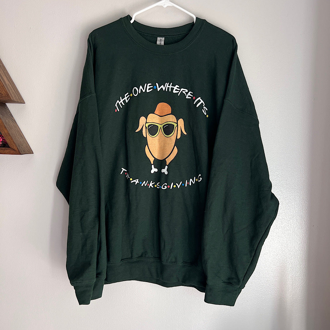 Tv show Thanksgiving Graphic Crewneck