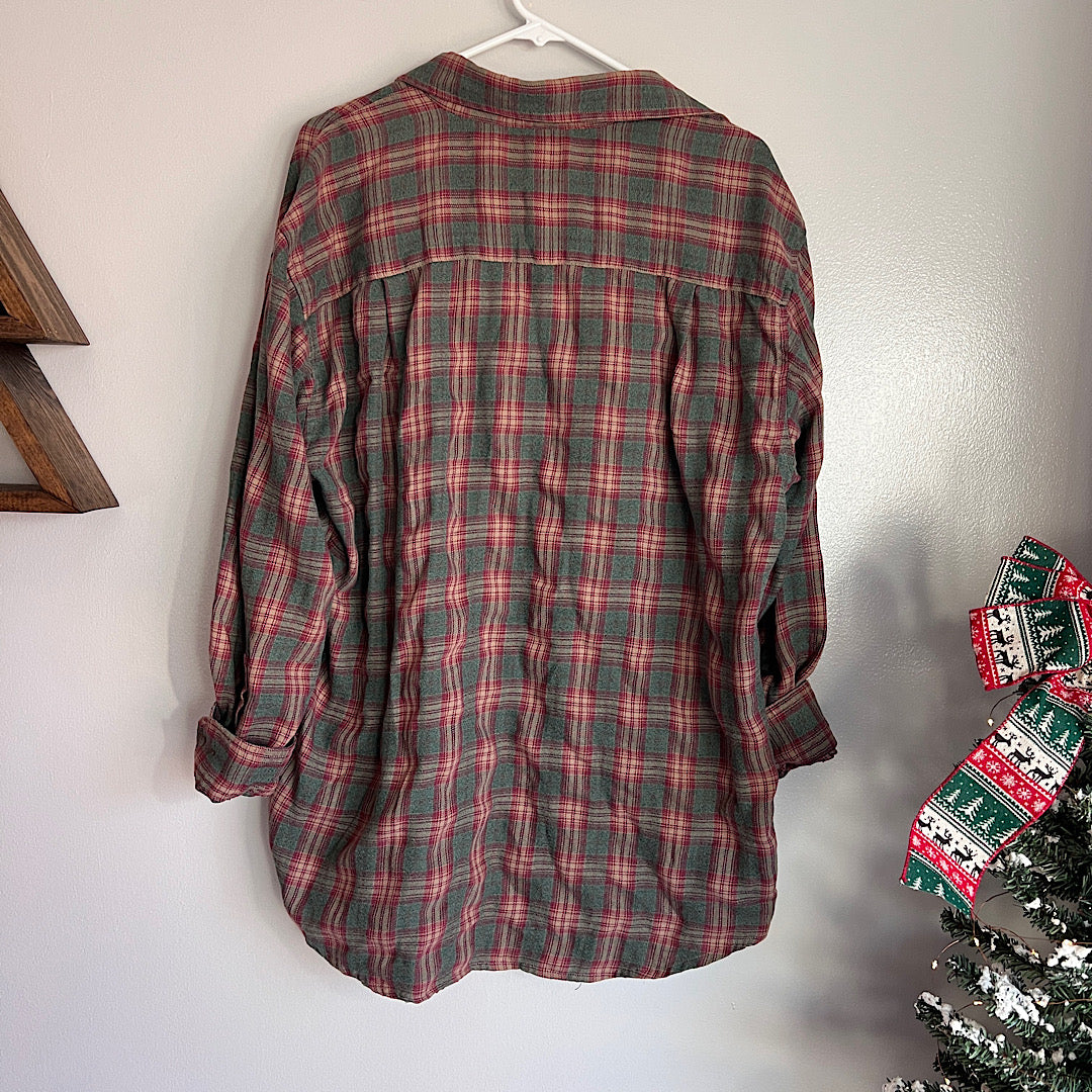 Vintage Savane Plaid Button Shirt
