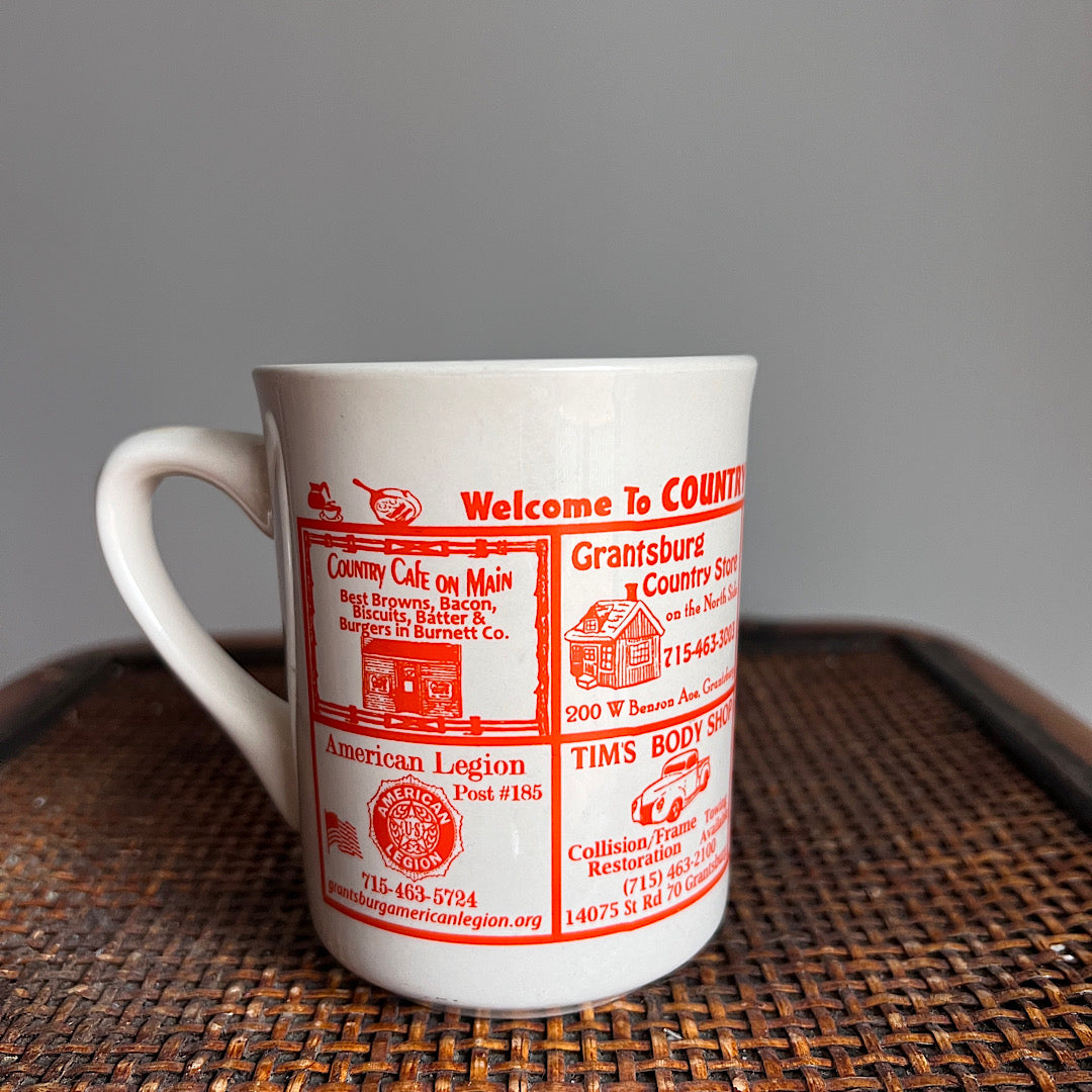 Diner Advertisement Mug (orange)