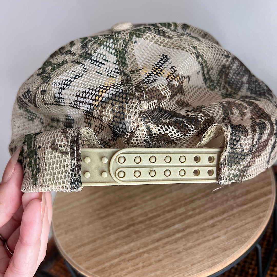 Vintage Camo Lakes Area Glass Embroidered Hat