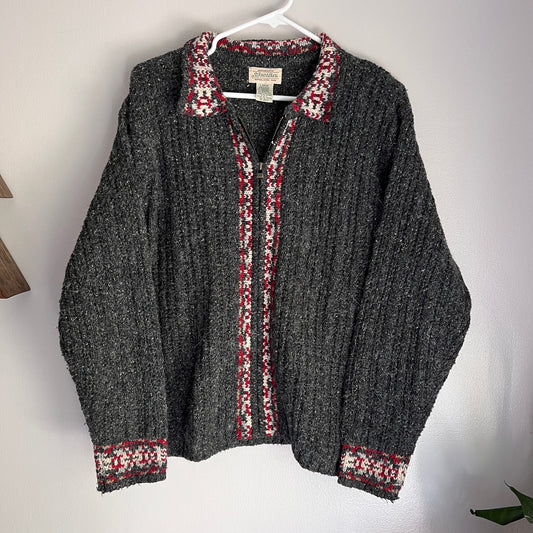 Vintage St. John's Bay Zip Up Sweater