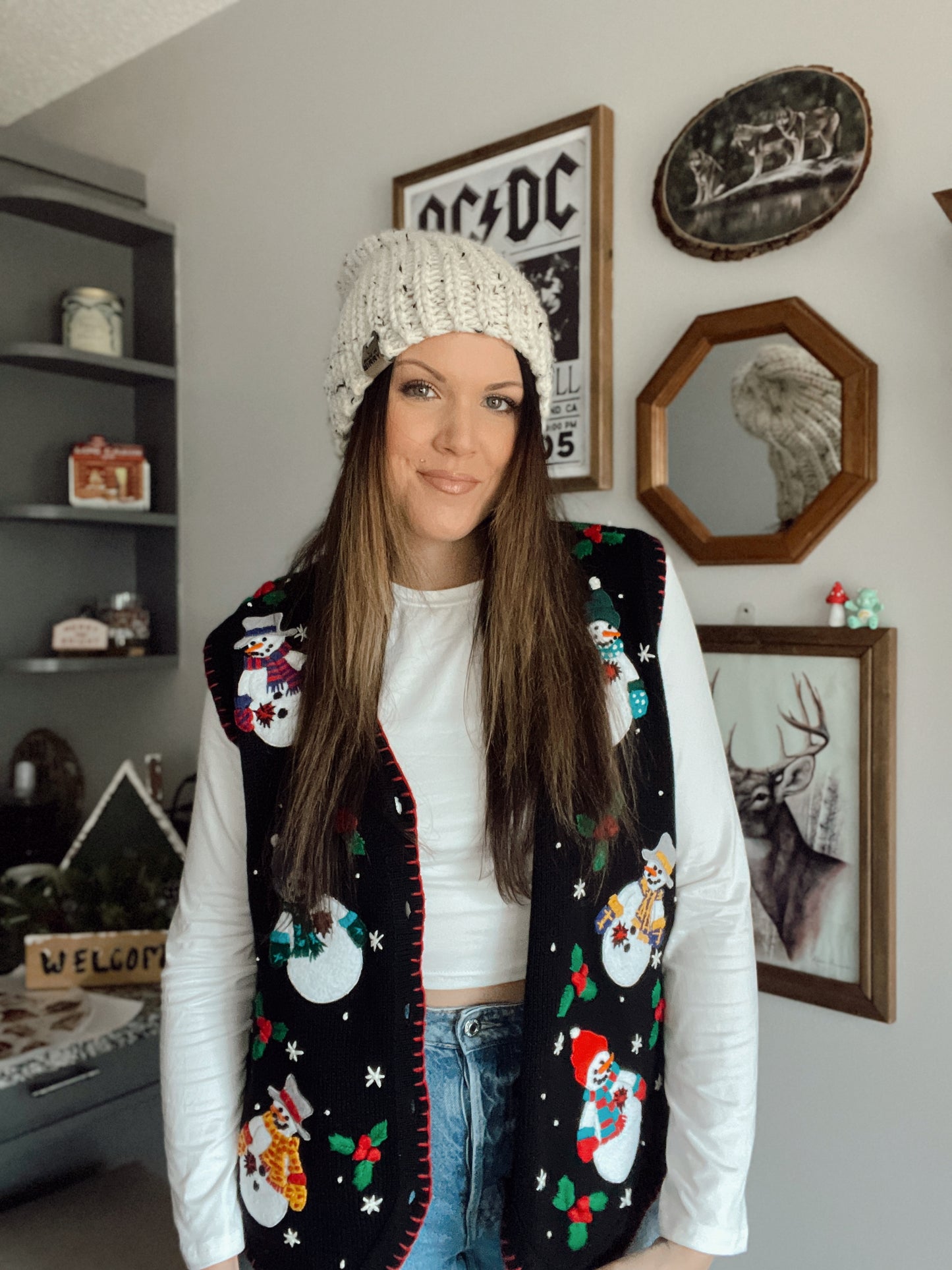 Vintage Snowman Holiday Sweater Vest