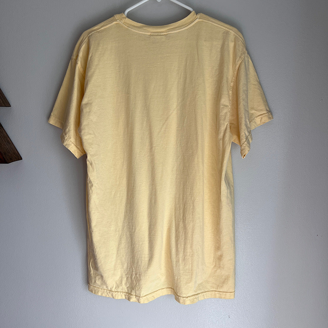Sanibel Island Florida Butter Yellow Pocket T-Shirt