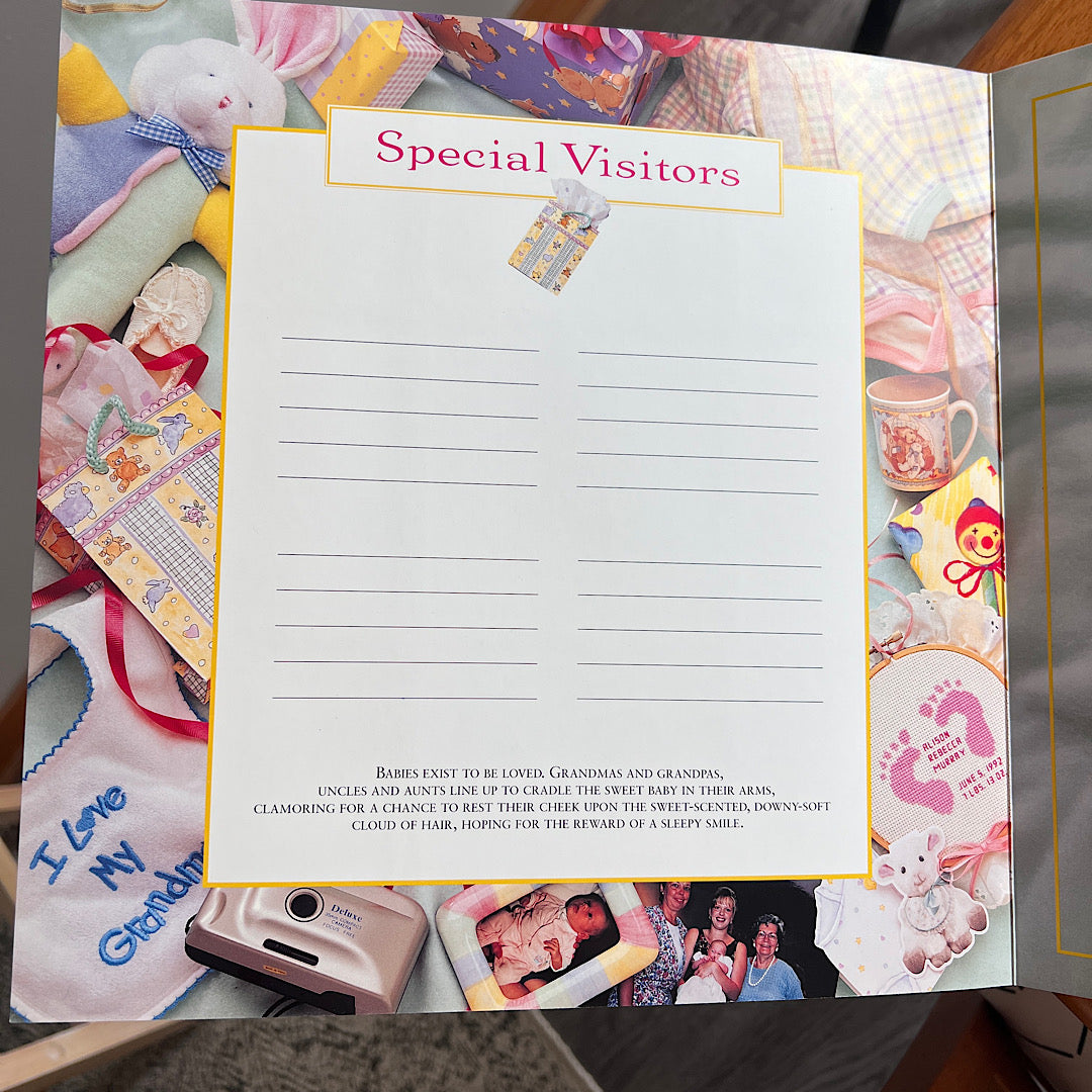 Vintage '90s Baby Book