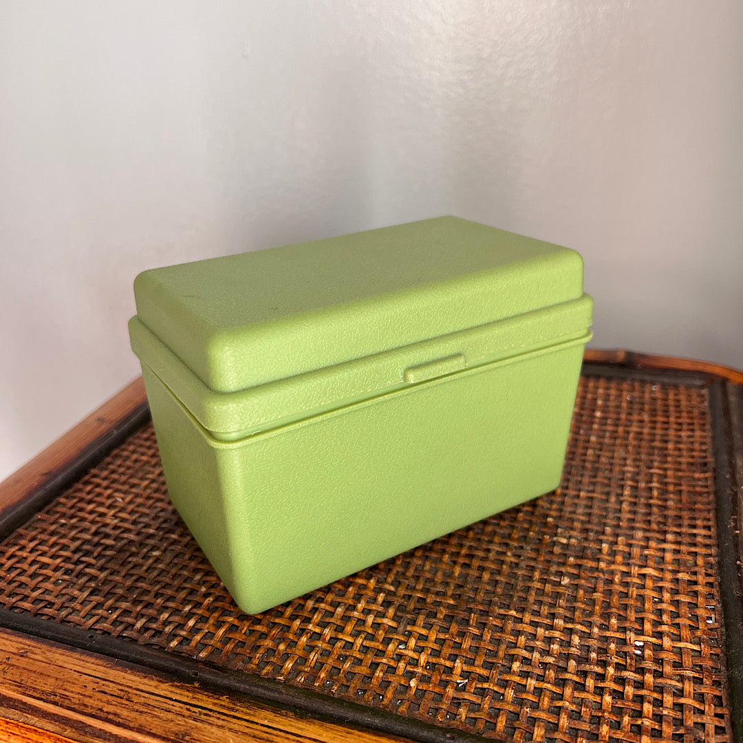 Vintage Sterling Recipe Box