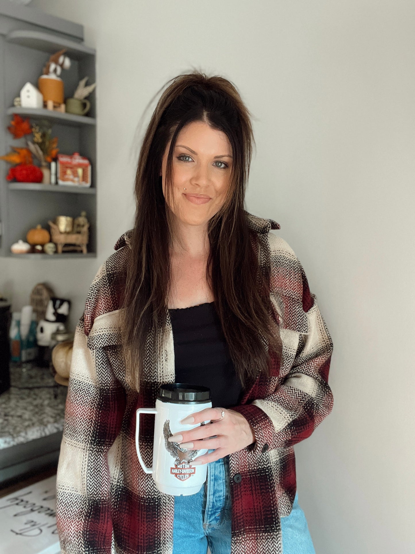 Vintage Harley Davidson Eagle Logo Insulated Mug