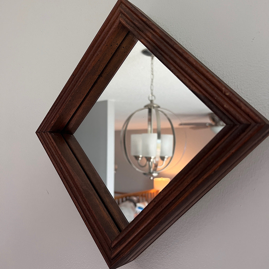 Vintage MCM Square Wall Mirror