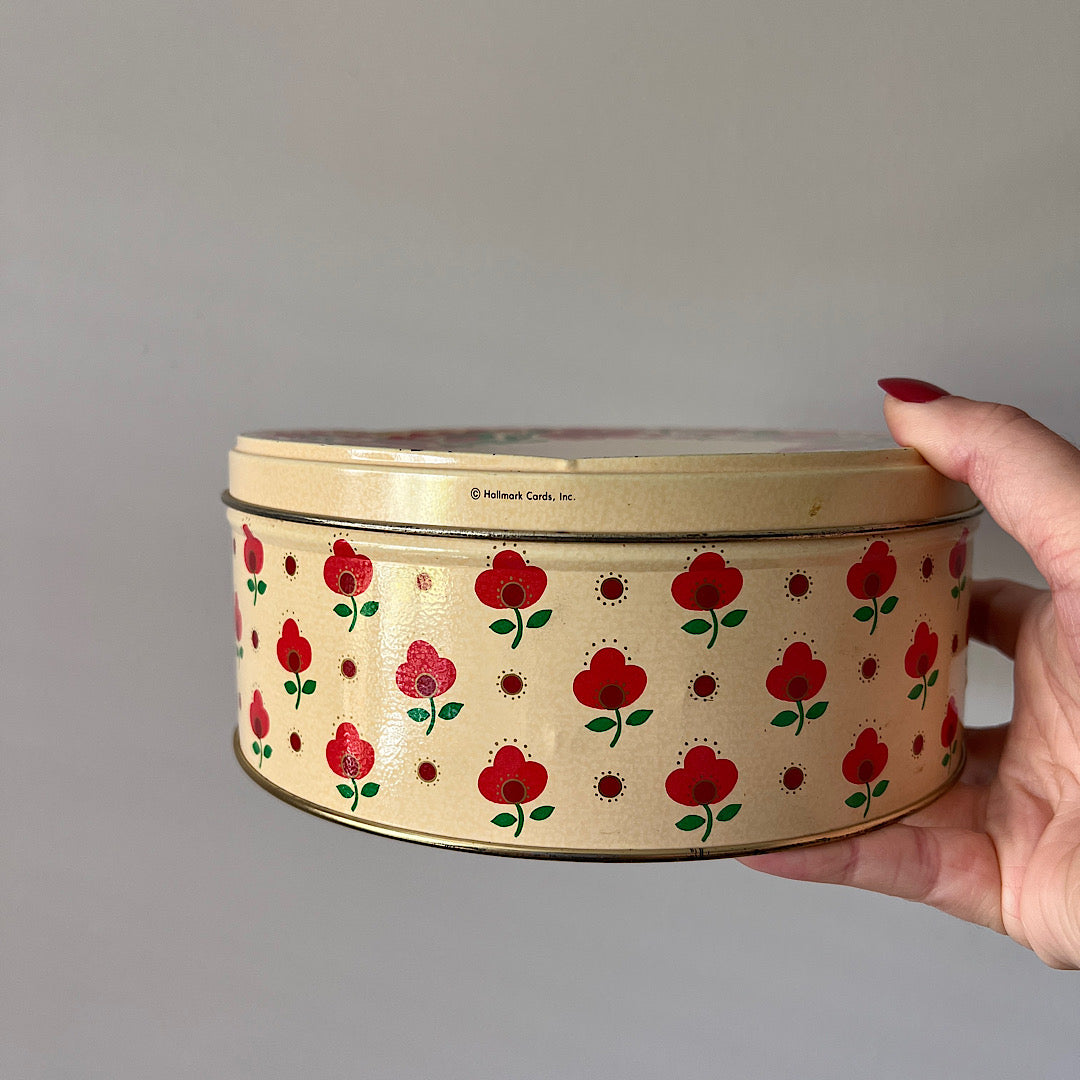 Vintage Hallmark Floral Tin