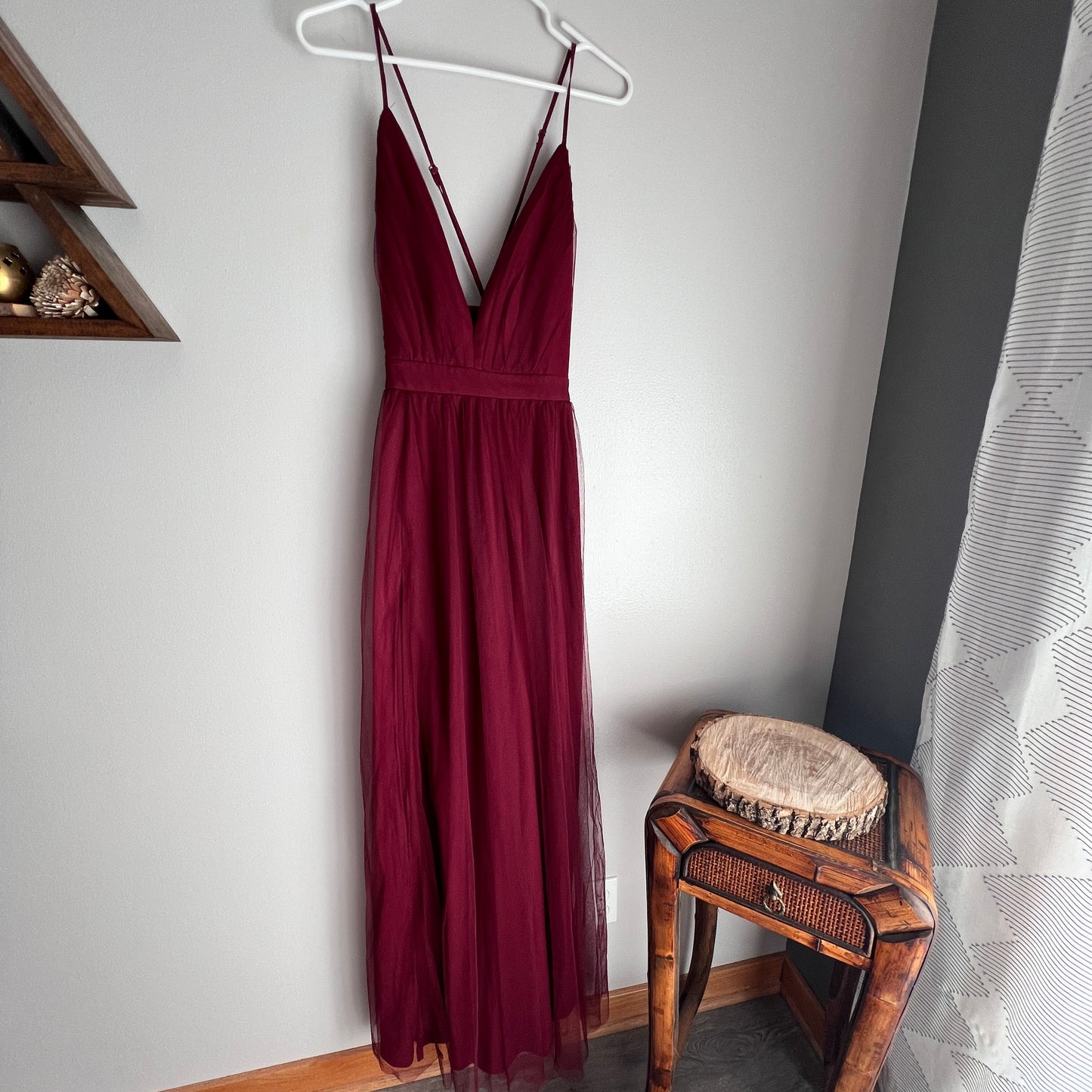 Lulus Rare Beauty Maroon Maxi Dress