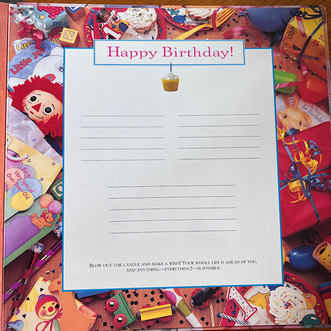 Vintage '90s Baby Book