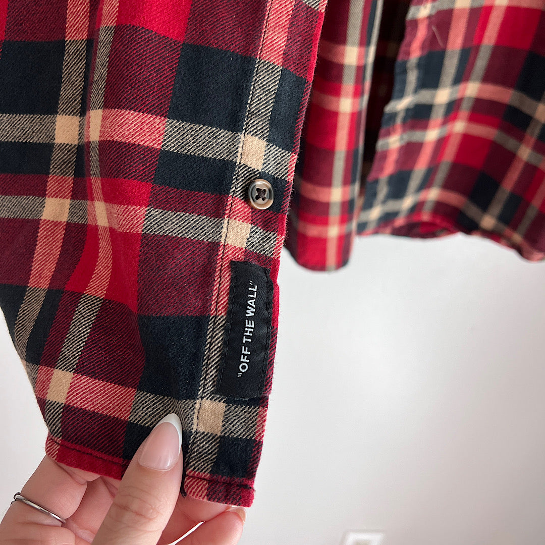 Vans Hooded Flannel Button Up