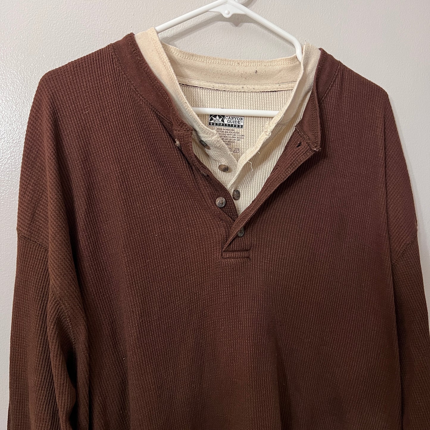 Vintage Canyon Guide Series Double Collar Thermal Long Sleeve