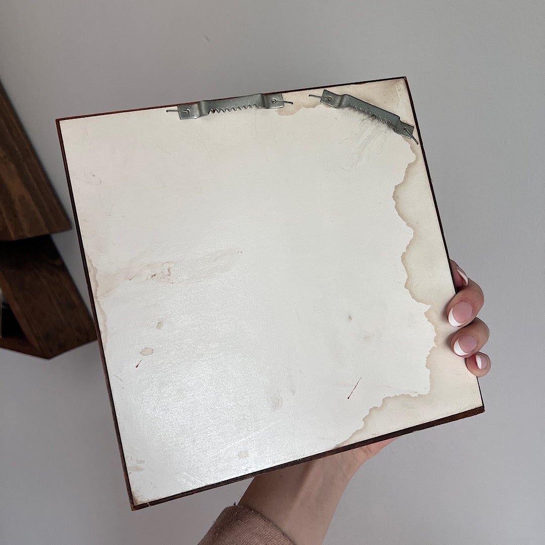 Vintage MCM Square Wall Mirror