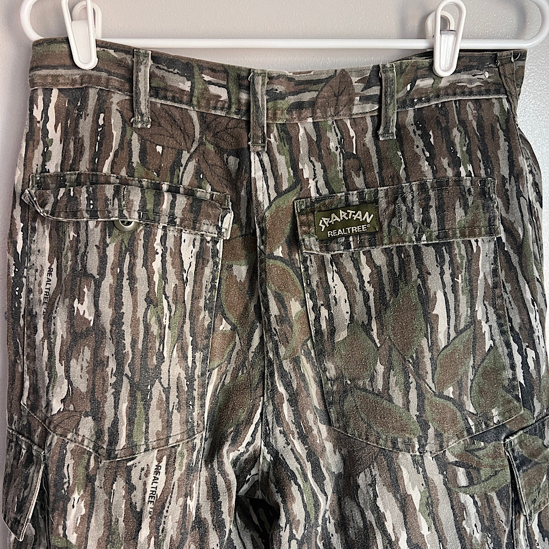 Vintage Realtree Spartan Camo Bomber Jacket & Cargo Pants Set