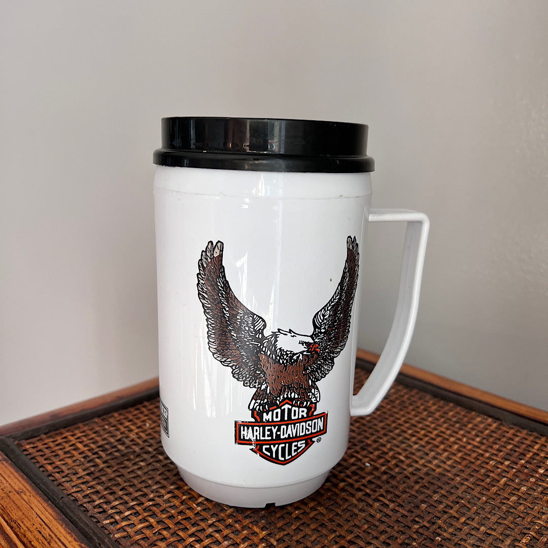 Vintage Harley Davidson Eagle Logo Insulated Mug