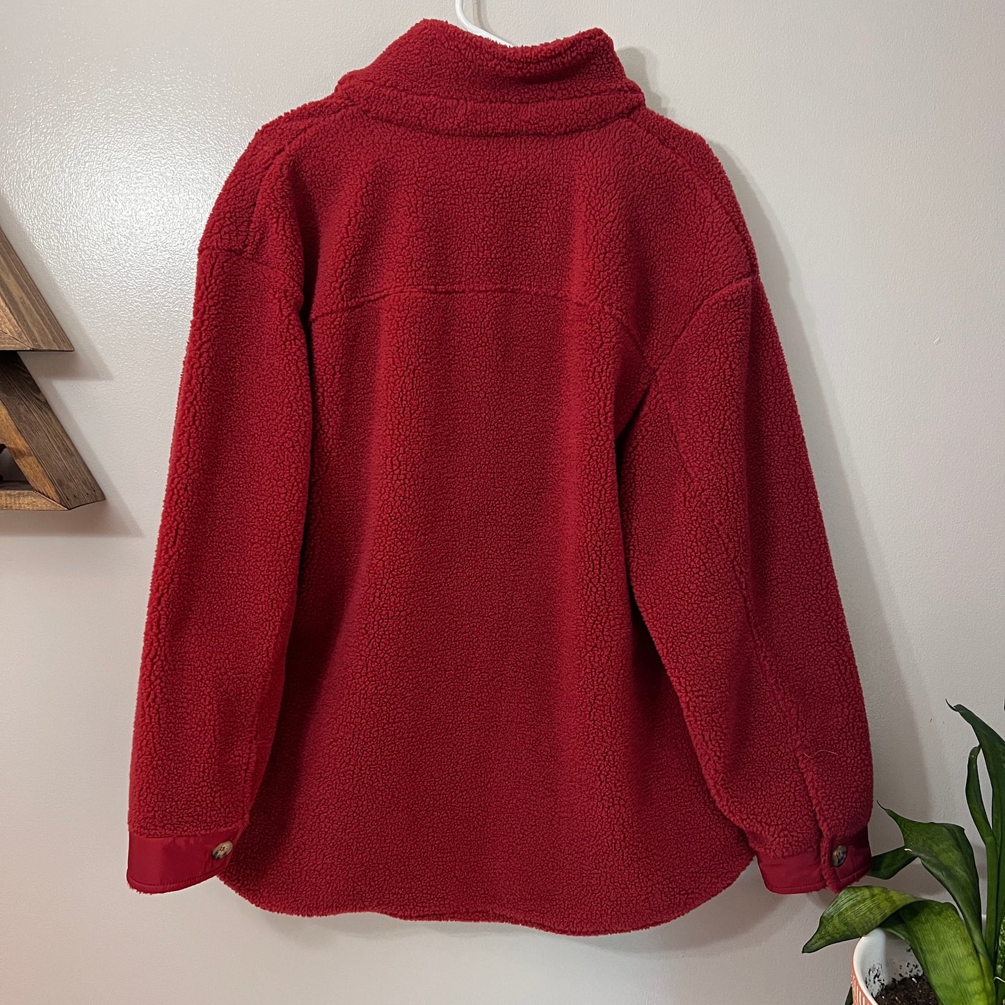 Red Fleece Shacket