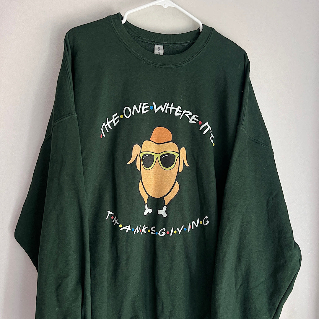 Tv show Thanksgiving Graphic Crewneck