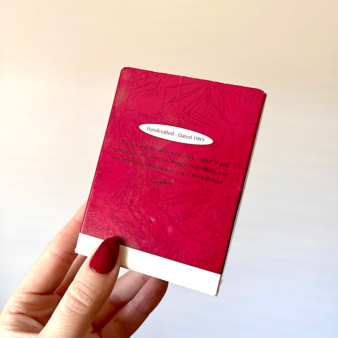 Vintage 1993 Curly 'n' Kingly Hallmark Keepsake Ornament