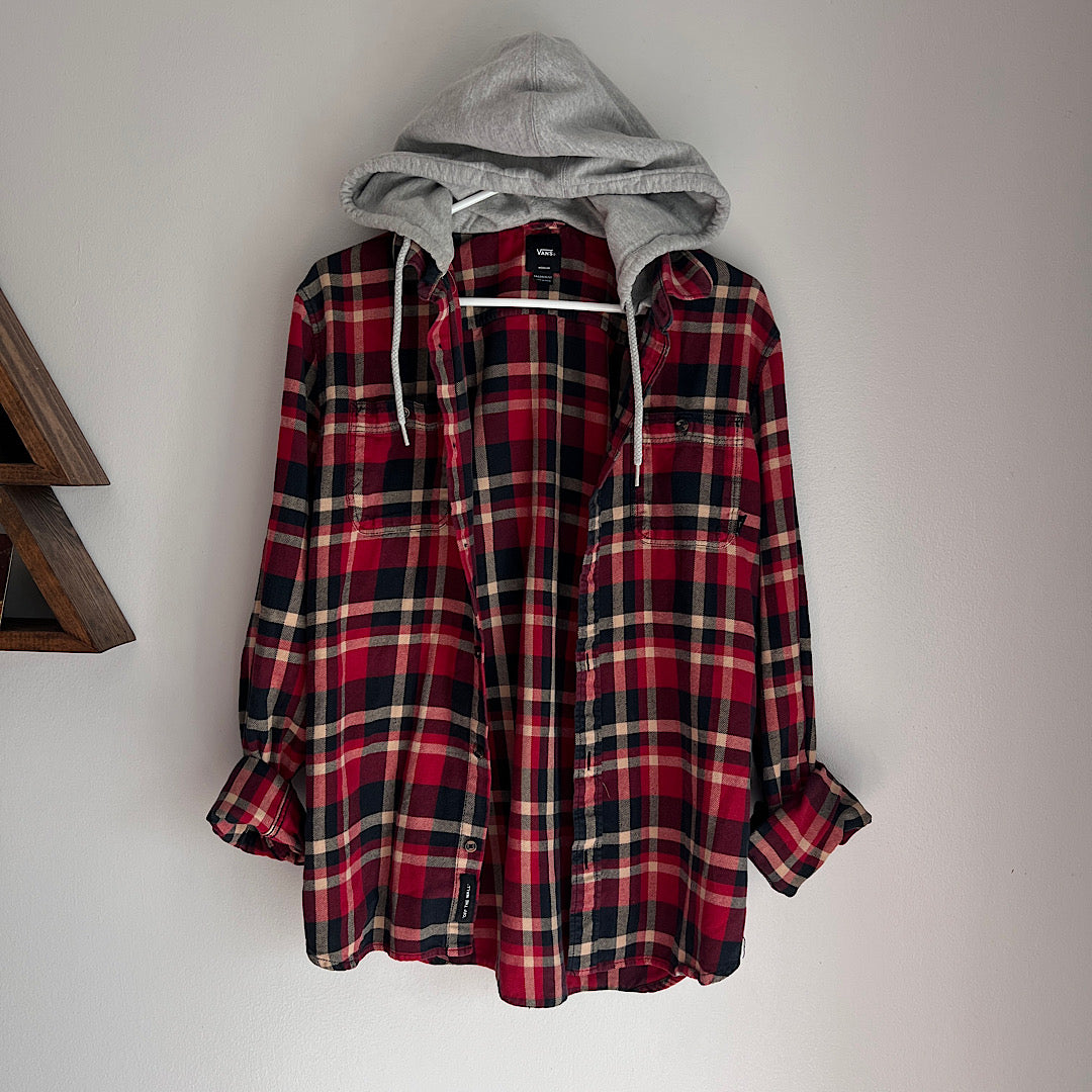 Vans Hooded Flannel Button Up