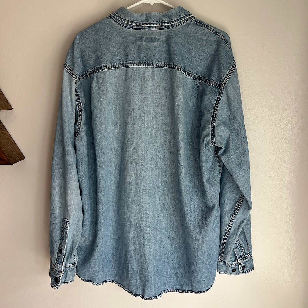 Vintage St. Johns Bay Denim Button Down Shirt