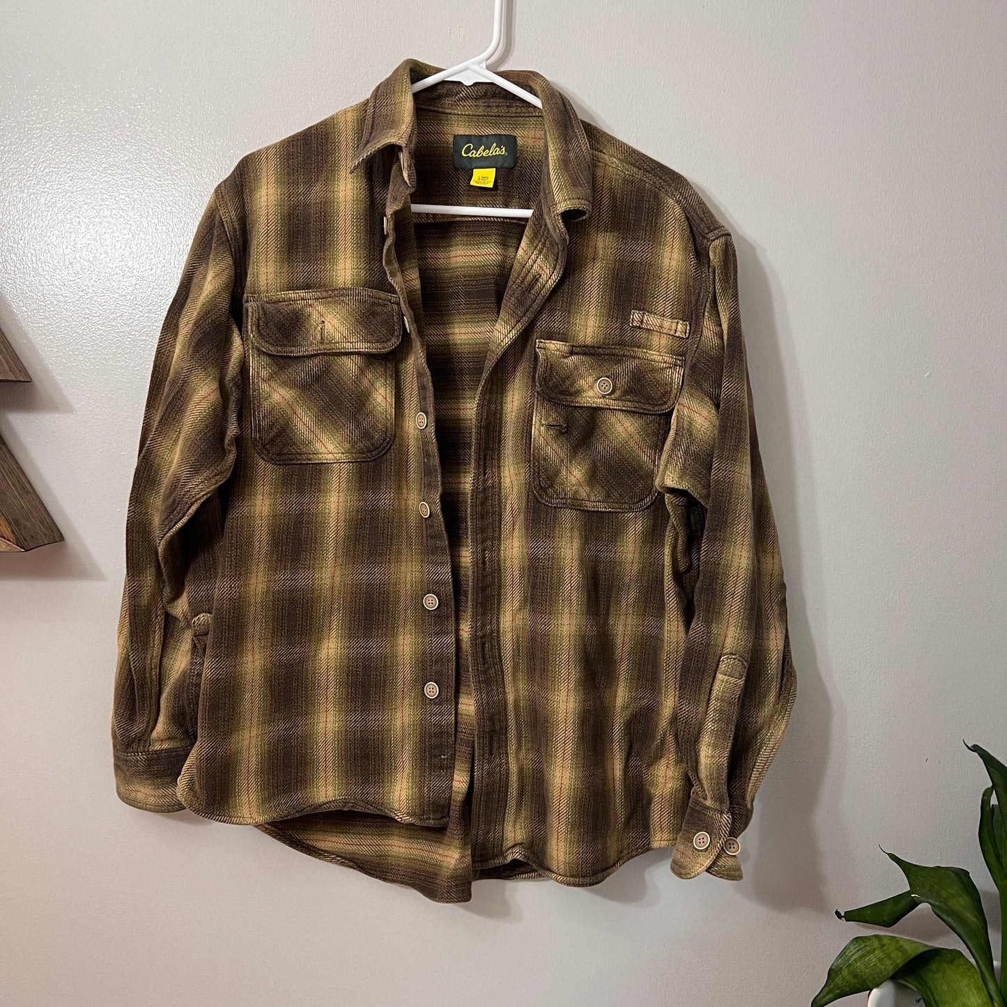 Cabela's Heavy Flannel Brown