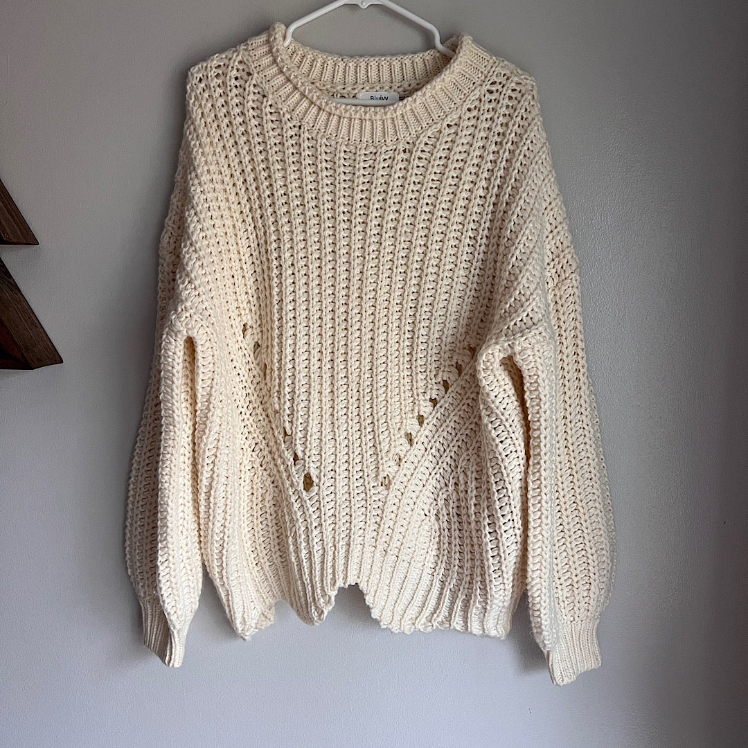 Crewneck Chunky Knit Sweater