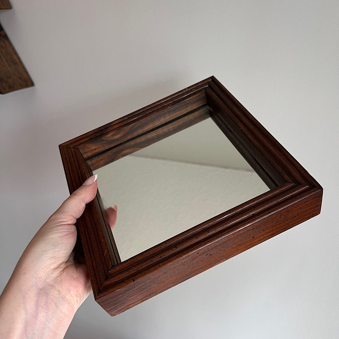 Vintage MCM Square Wall Mirror