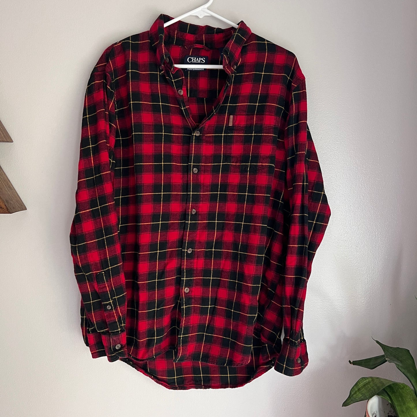 Chaps Red, Black & Yellow Flannel