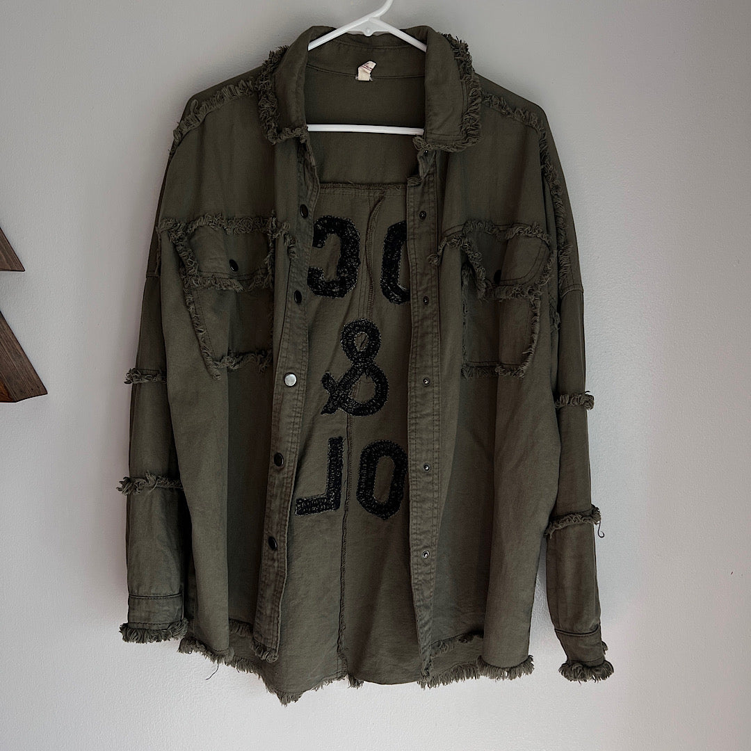 Rock & Roll Olive Shacket