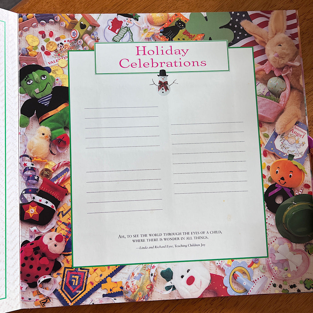 Vintage '90s Baby Book