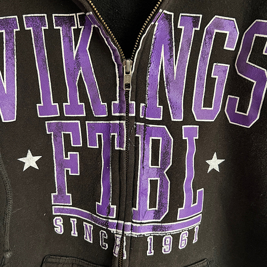 MN Football Zip Up Hooded Sweatshirt