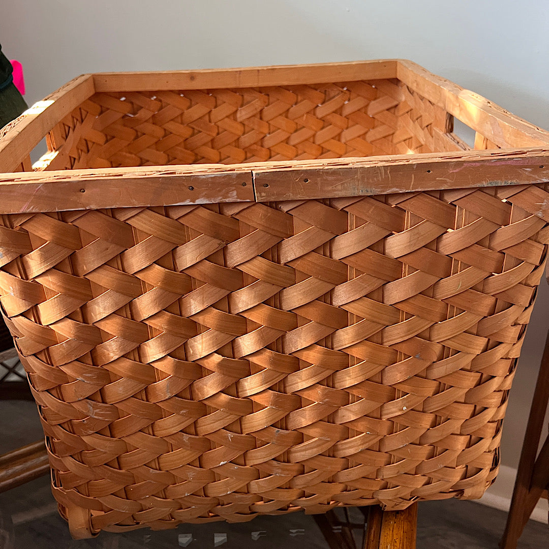 XL Square Wicker Basket - LOCAL PICKUP ONLY