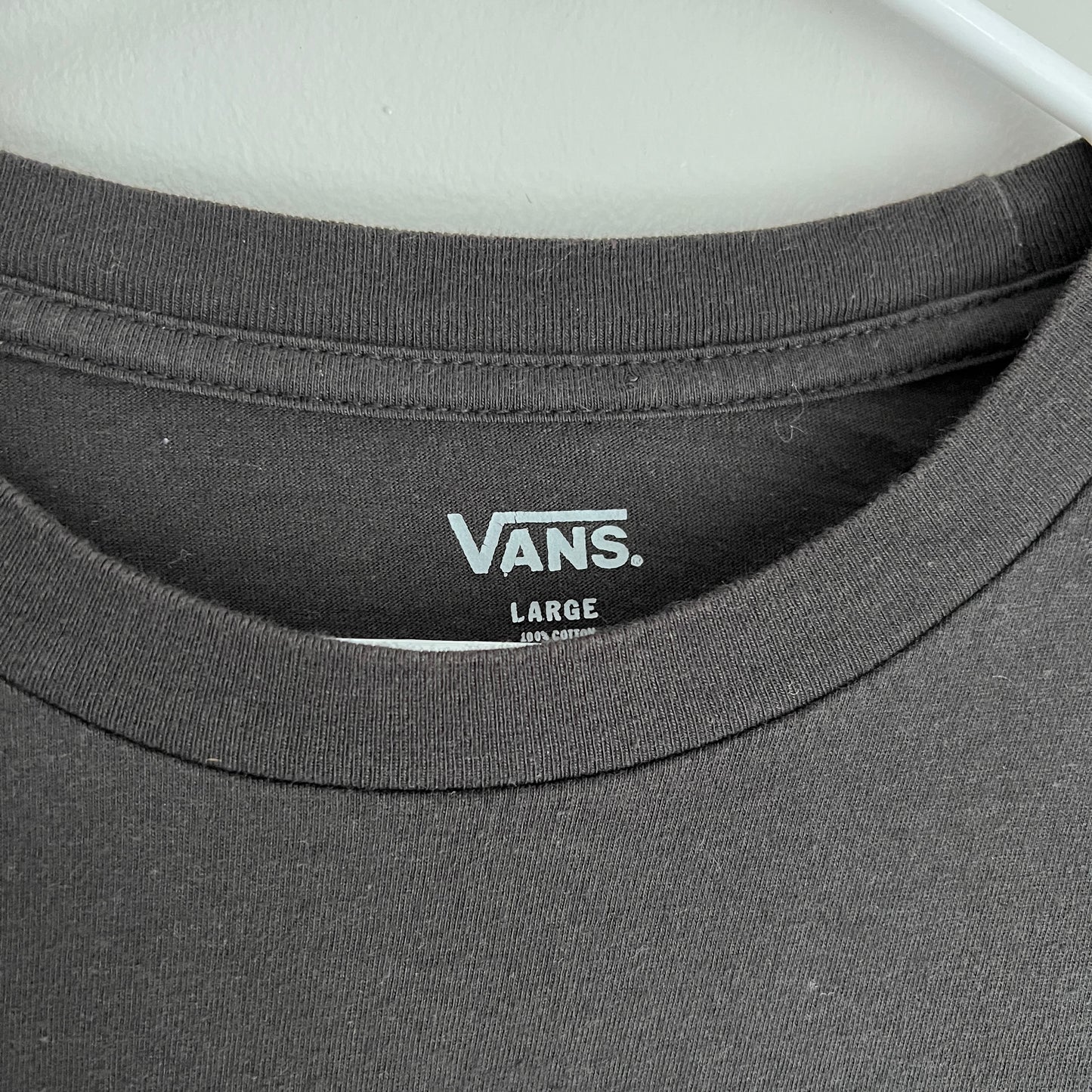 Vans Checkerboard Logo Black & Yellow Long Sleeve Tee