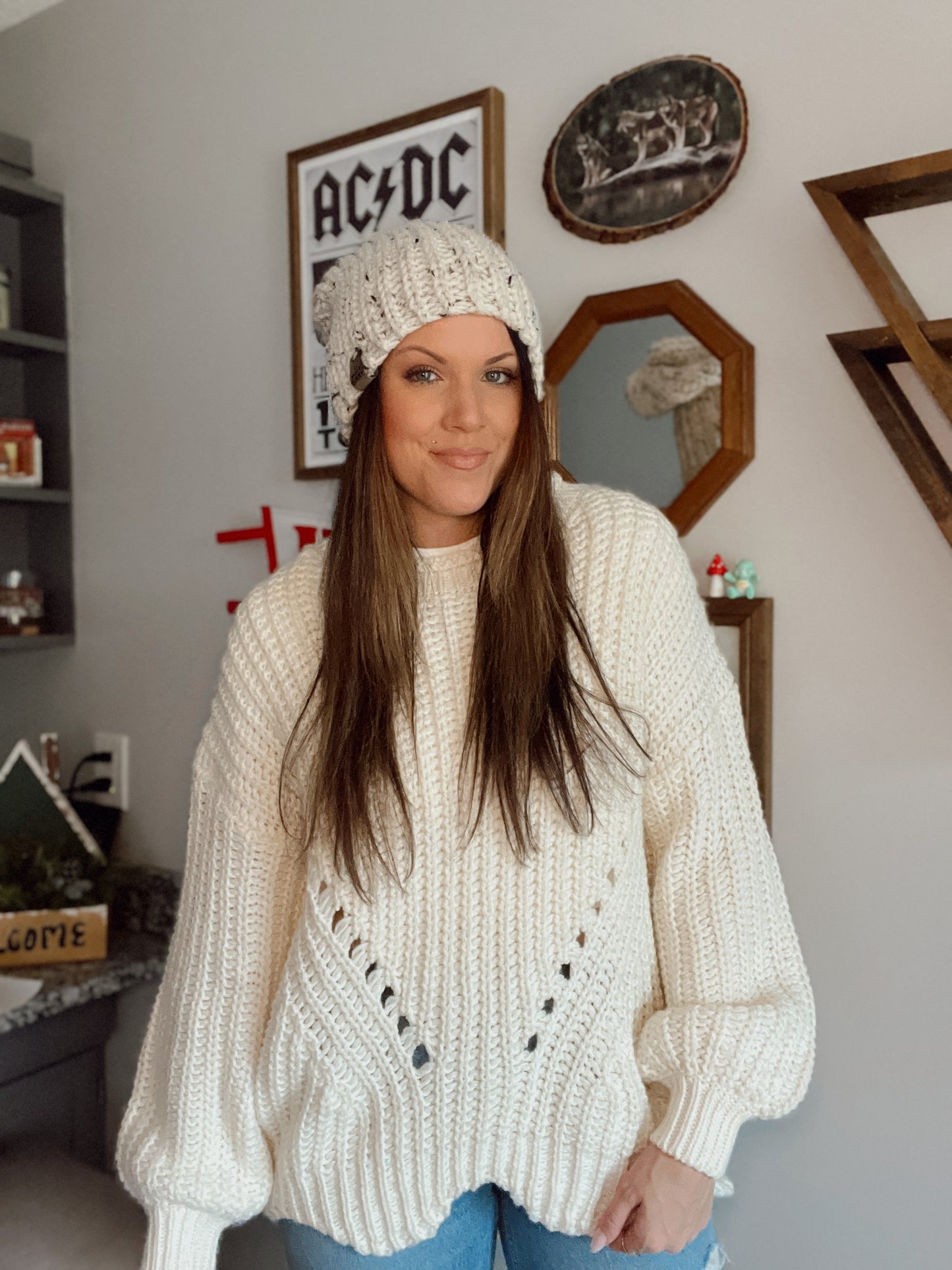 Crewneck Chunky Knit Sweater