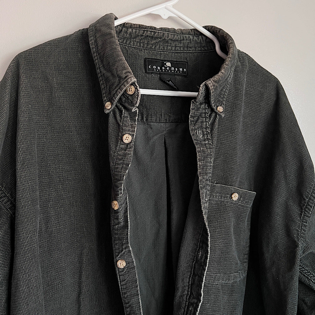 Vintage Consensus Corduroy Button Shirt