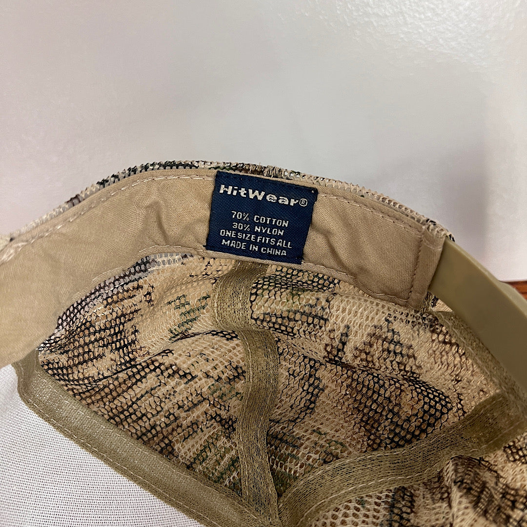 Vintage Camo Lakes Area Glass Embroidered Hat