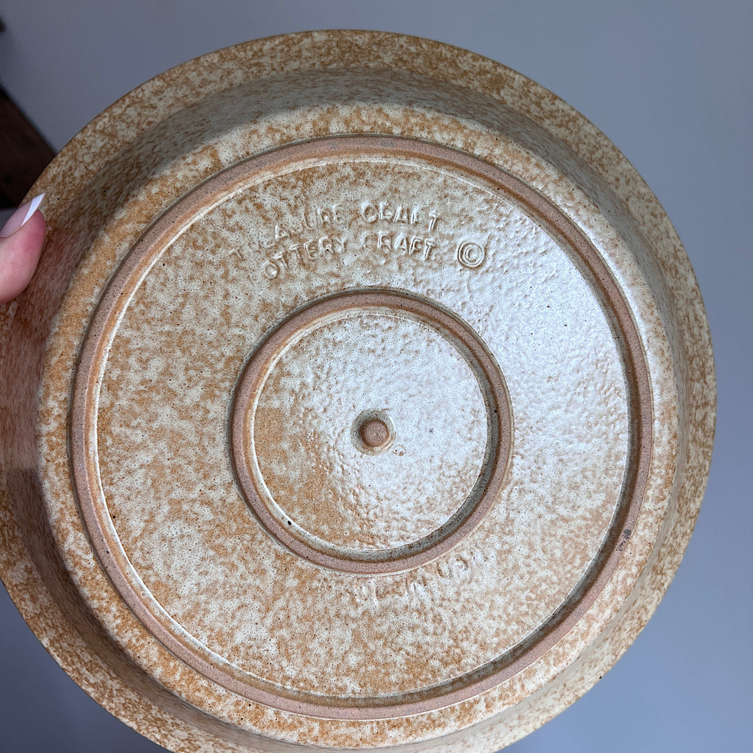 Vintage Farm Fresh Apples Stoneware Pie Dish