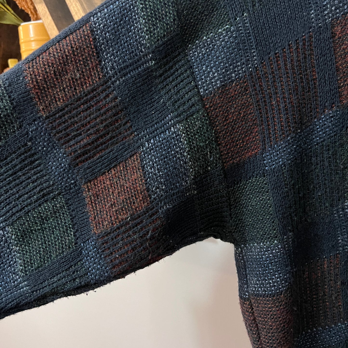 Vintage St. John's Bay Plaid Sweater