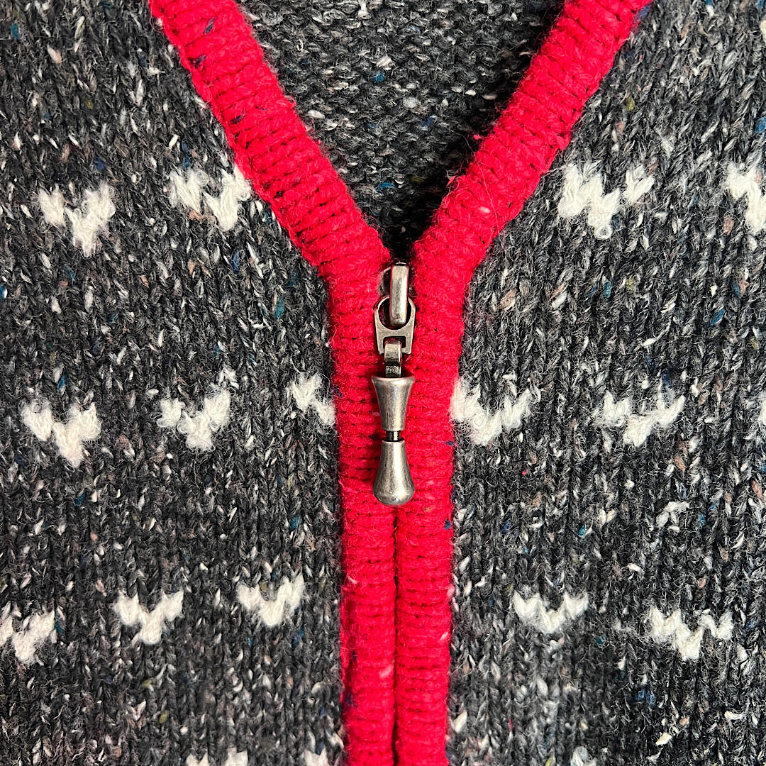 Vintage Croft & Barrow Knit Christmas Zip Up Vest