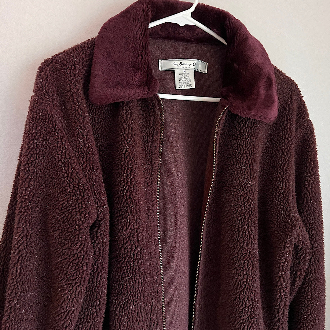 Vintage The Barrage Co. Berber Fleece & Faux Fur Jacket