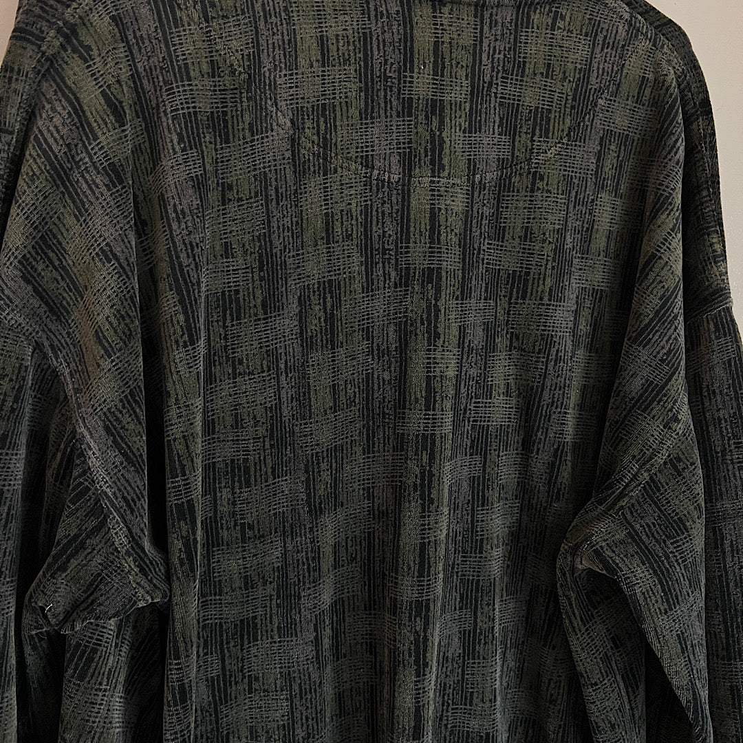 Vintage Safe Harbor Velvet Patterned Pullover Shirt