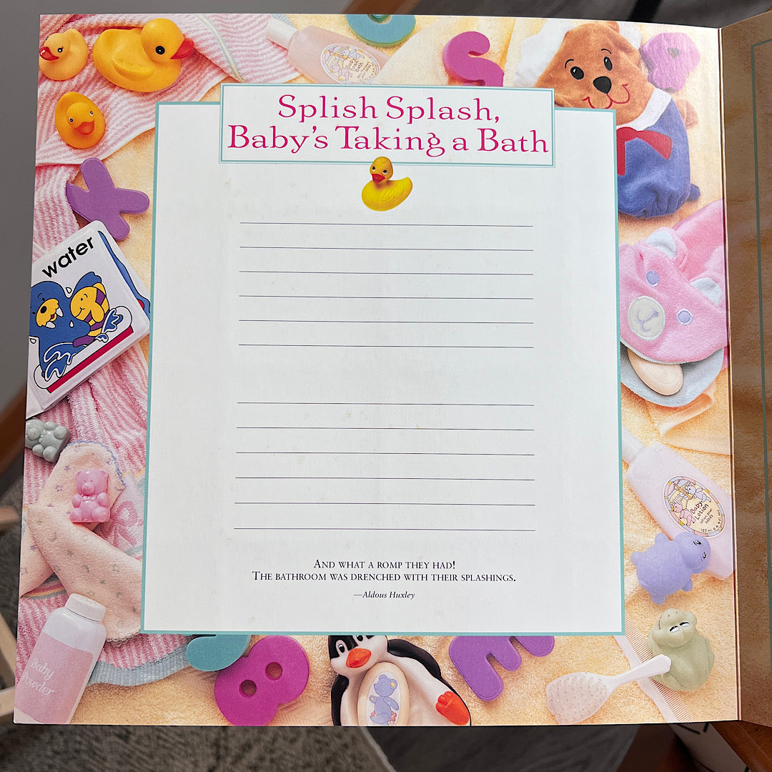 Vintage '90s Baby Book