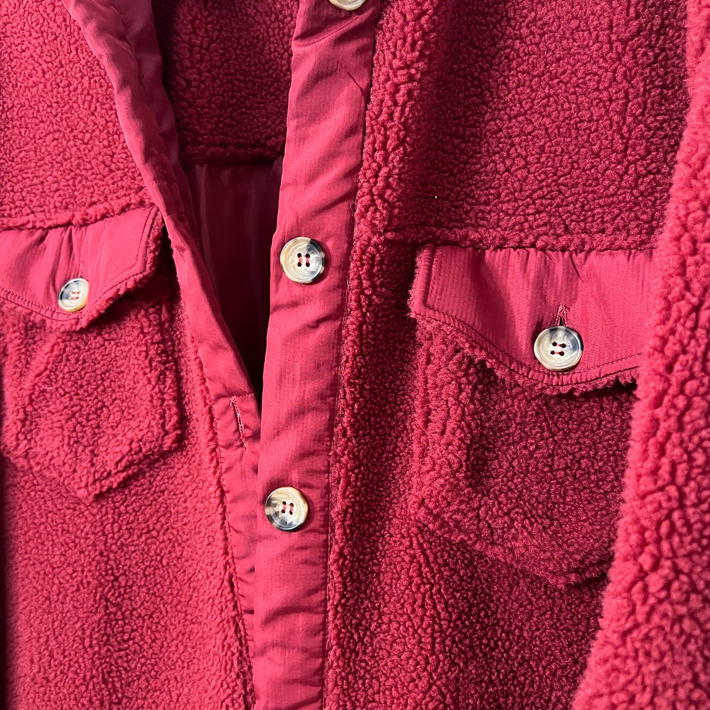 Red Fleece Shacket