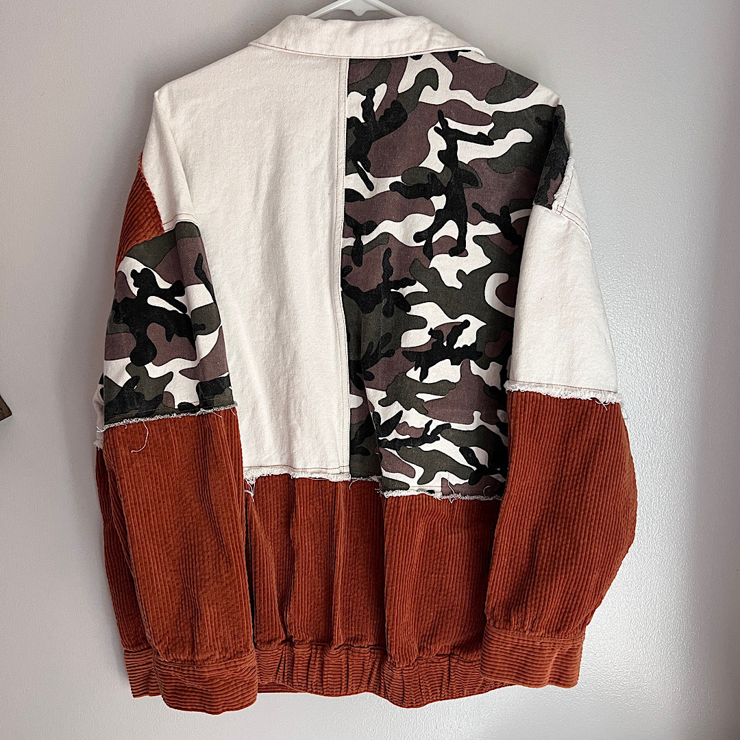 Denim & Corduroy Patchwork Jacket