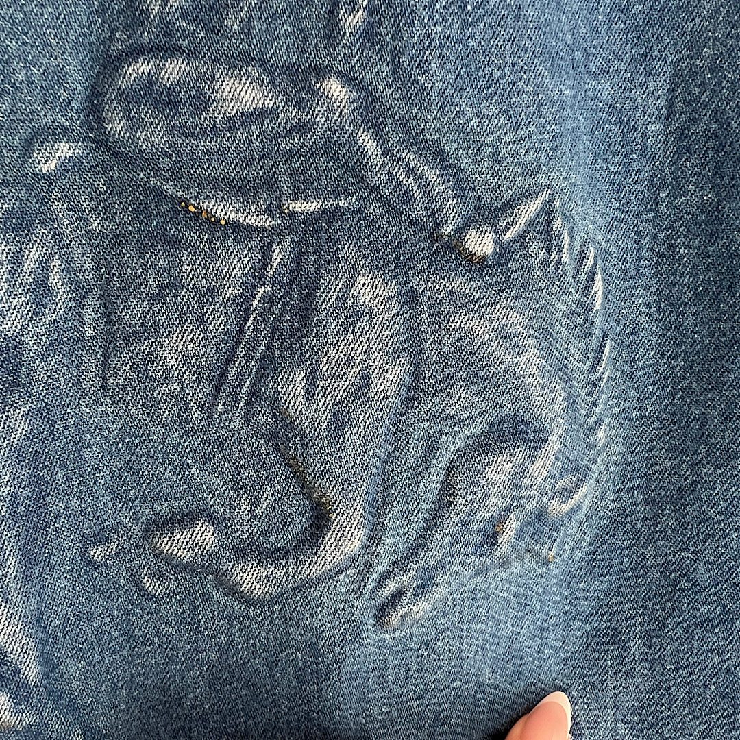 Vintage Embossed American Original Western Brand Denim Shacket
